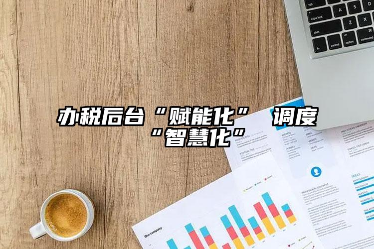 辦稅后臺“賦能化” 調度“智慧化”